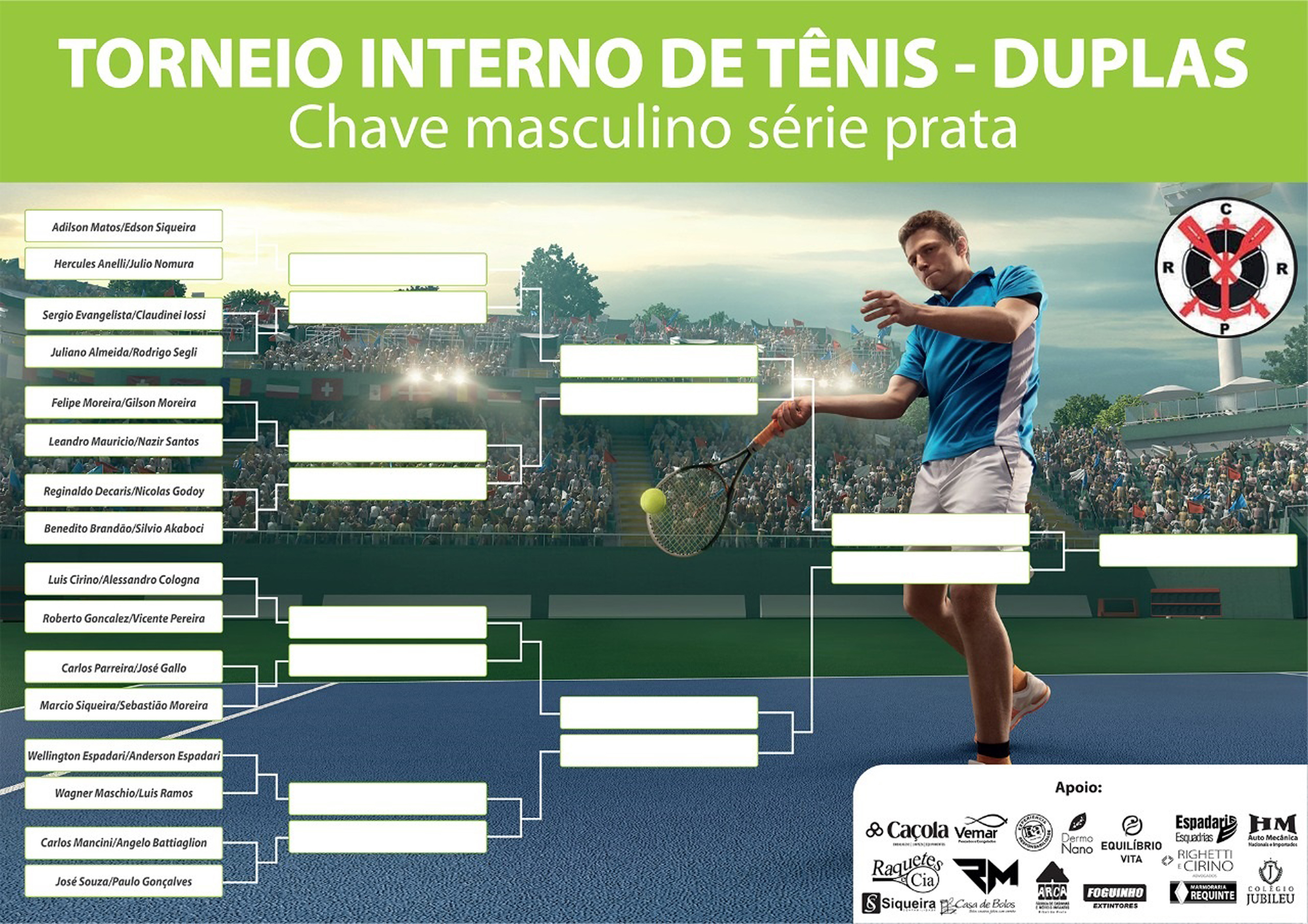Tênis: 1º torneio de duplas do Grupo de Raqueteiros do Clube Recreativo tem  o patrocínio da É PRA JÁ. - É pra já