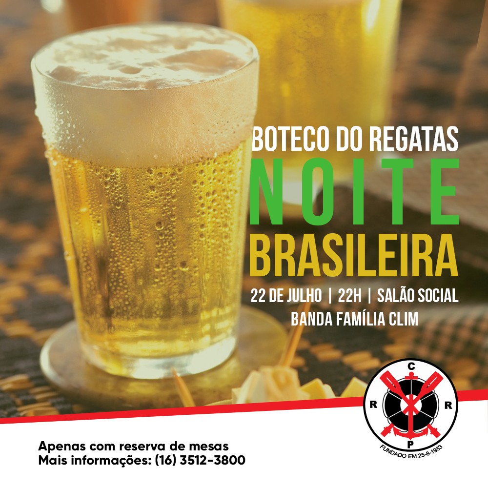 Boteco do Regatas estreia com Noite Brasileira