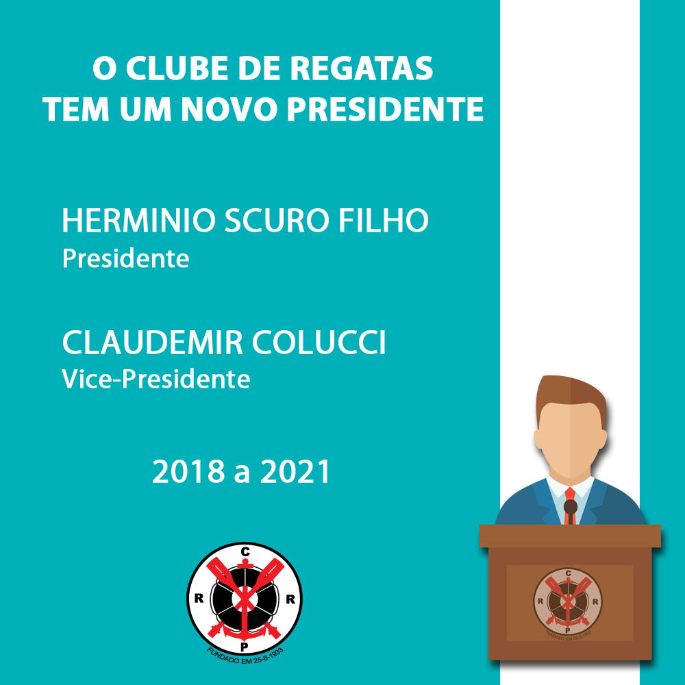 O Clube de Regatas tem um novo Presidente.