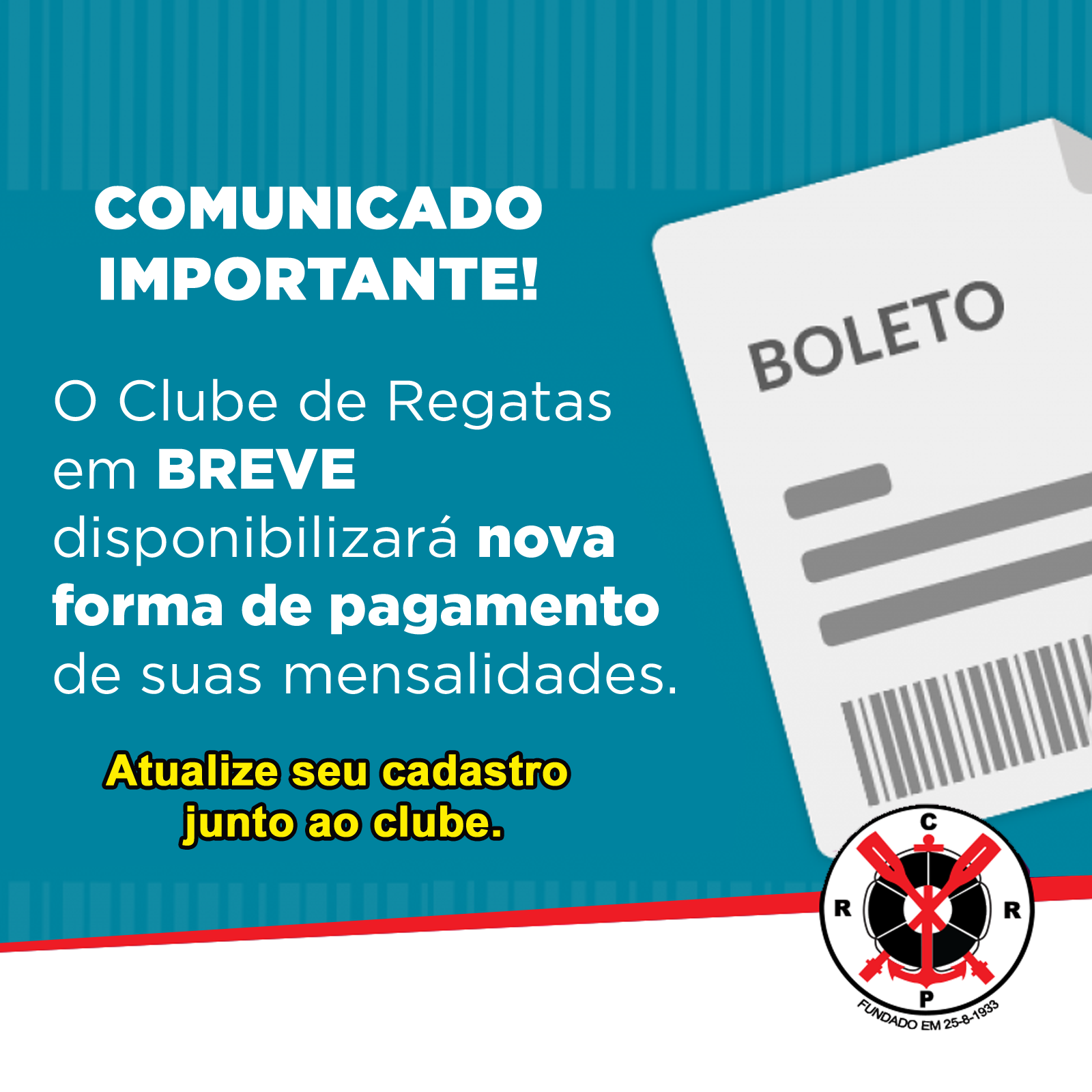 Comunicado BOLETO