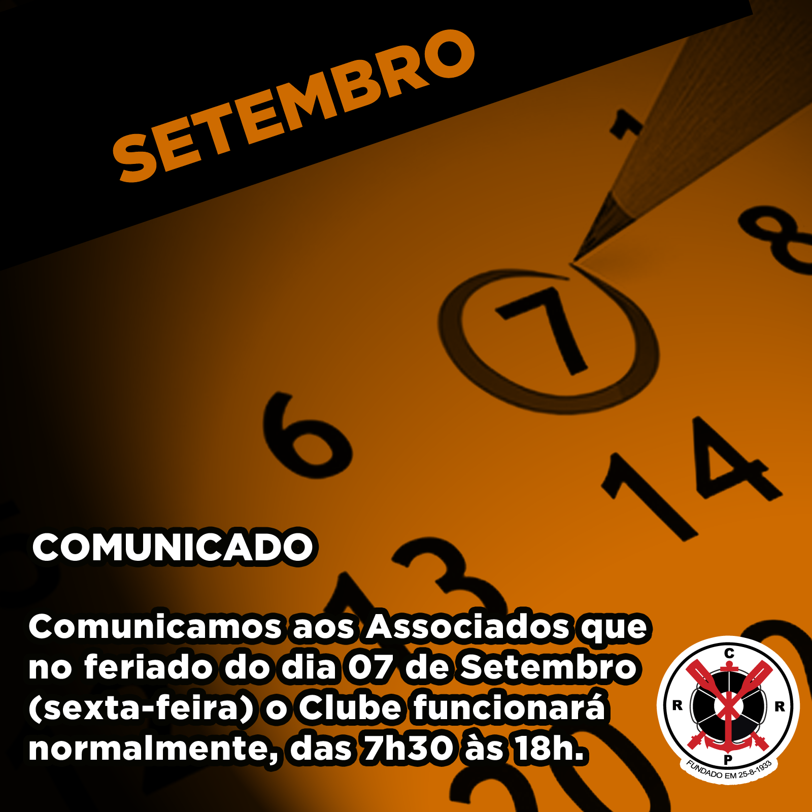 Feriado 07 de Setembro