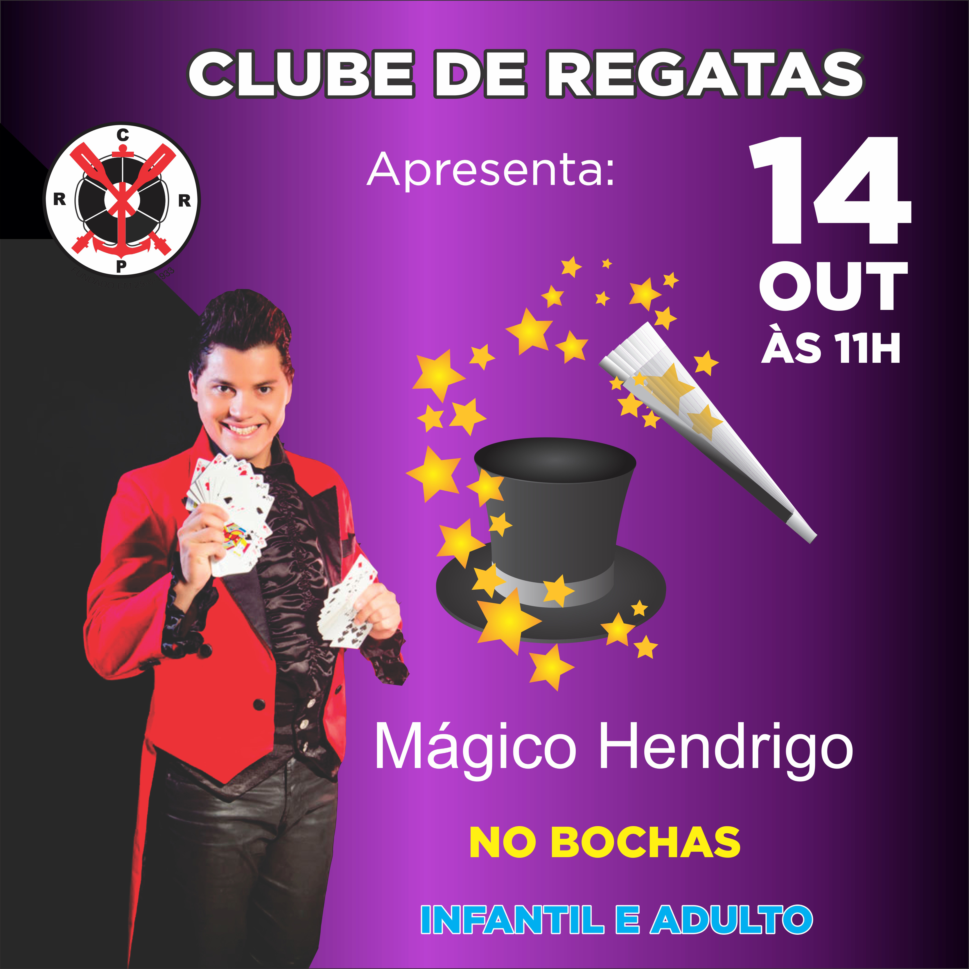 Mágico Hendrigo no Regatas – 14/10