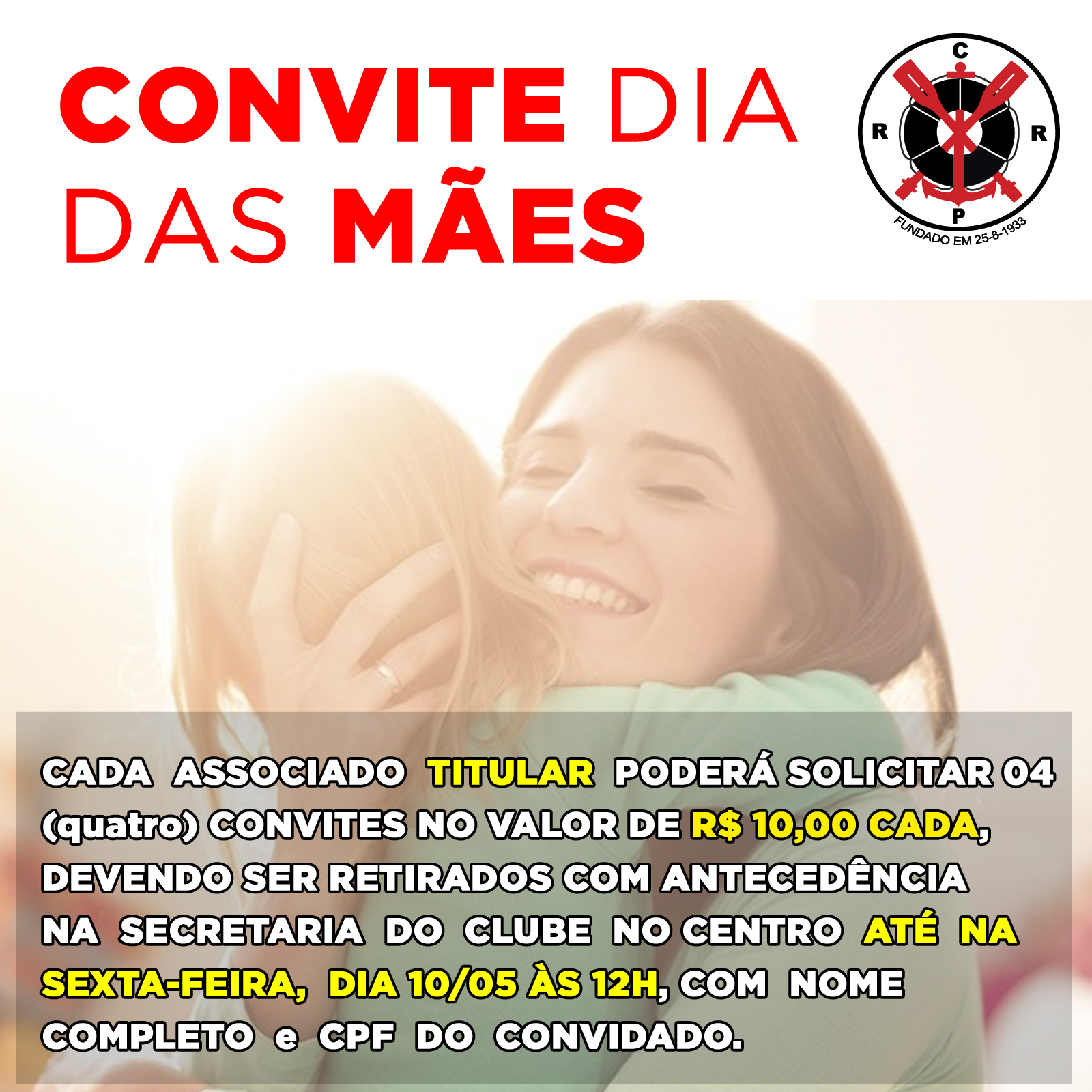 Convite Dia das Mães