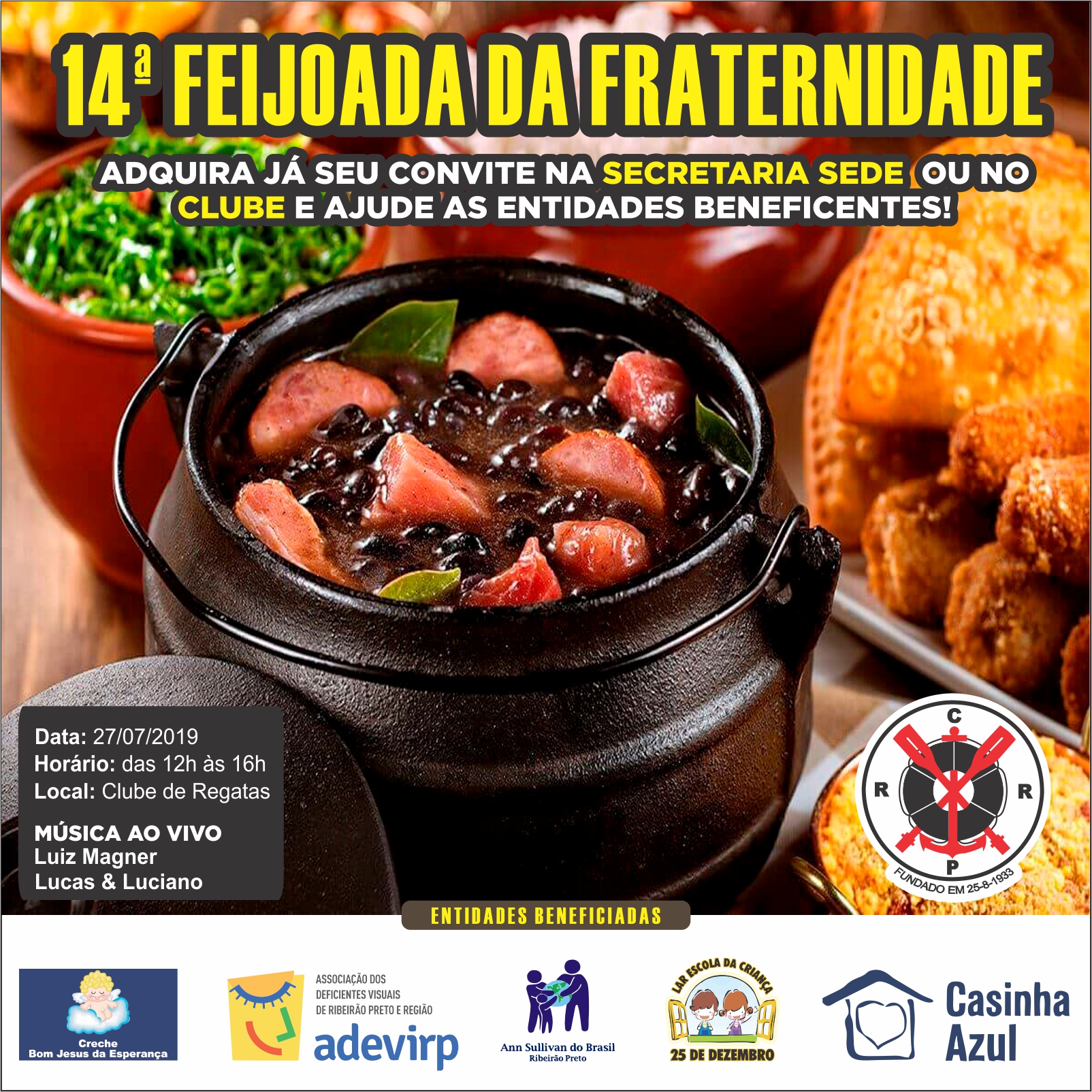 14ª Feijoada da Fraternidade – 27/07