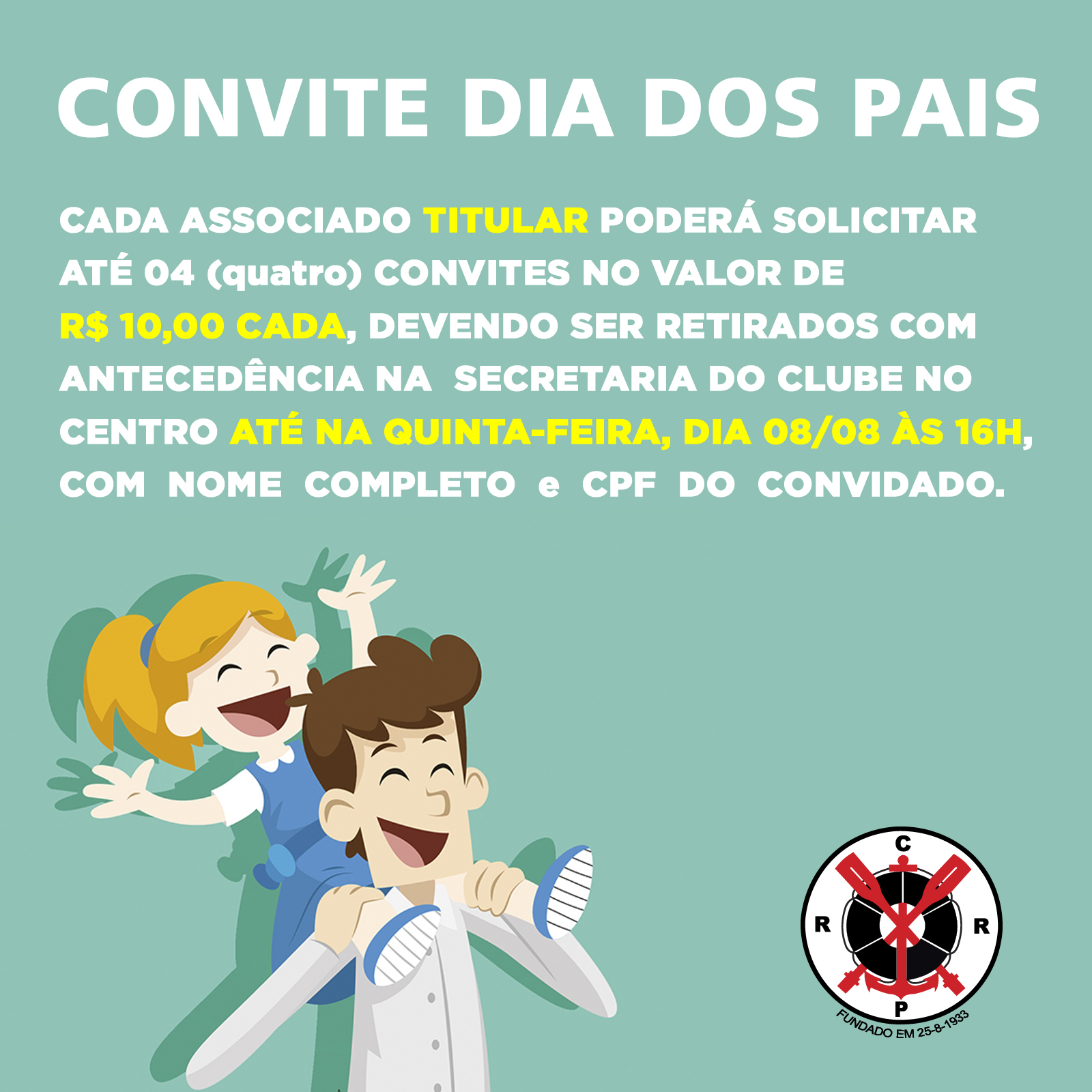 Convite dia dos Pais