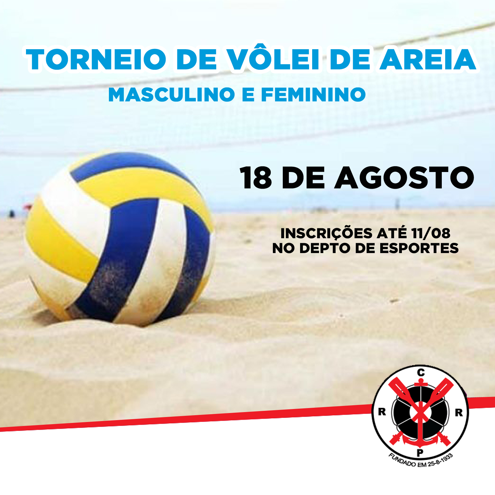 Vôlei de Areia – Inscrições Abertas