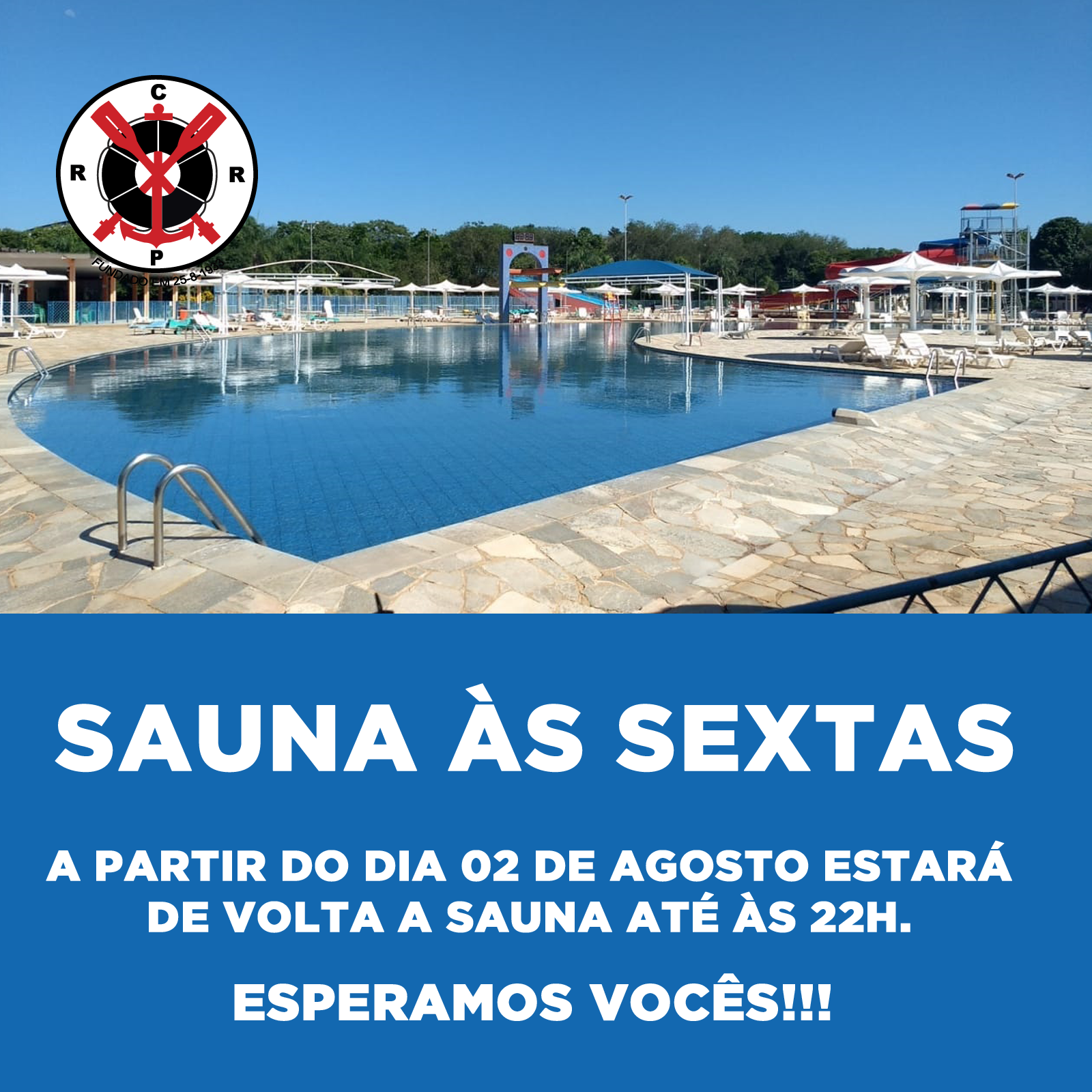 Sauna às Sextas está de Volta