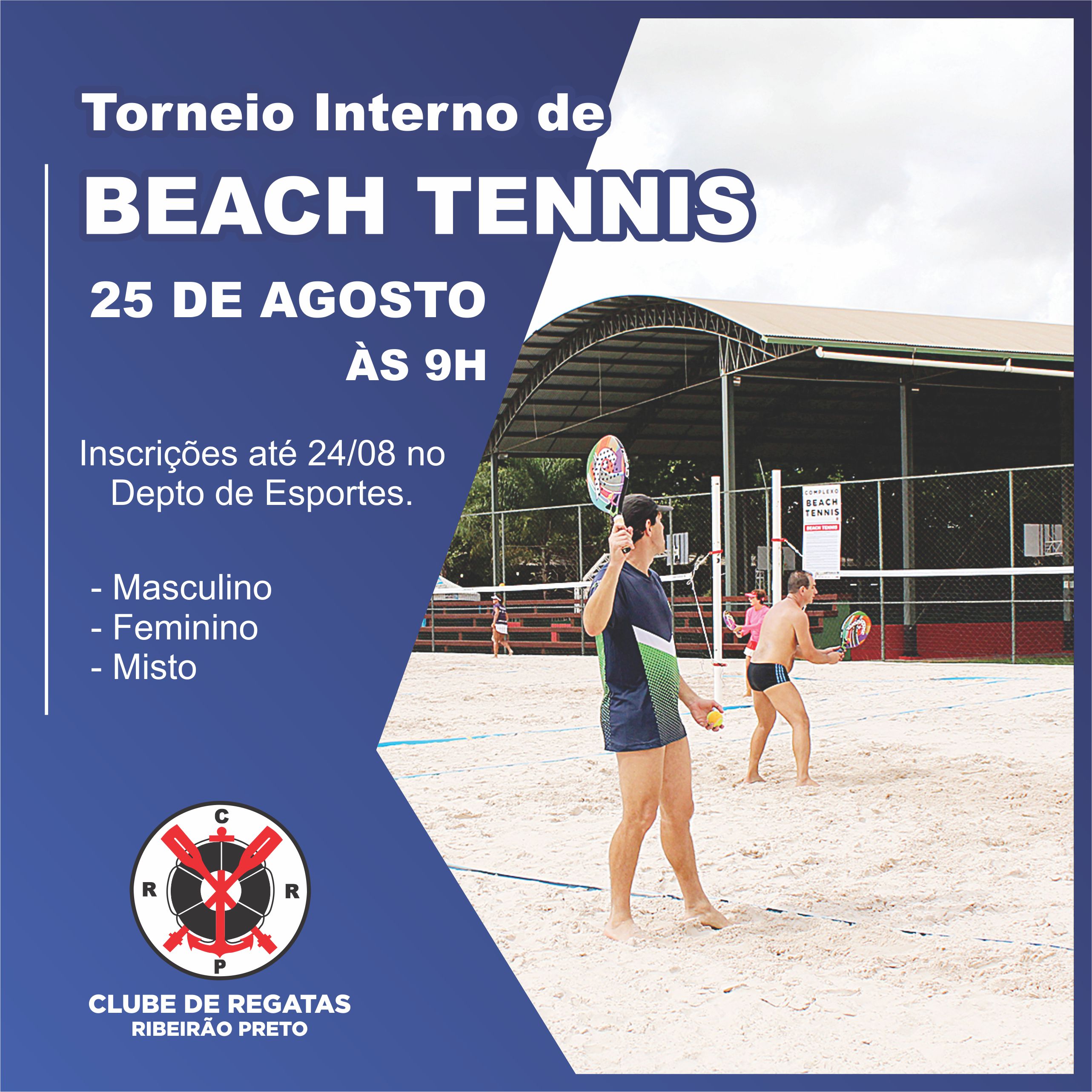 Torneio Beach Tennis – Faça sua Inscrição