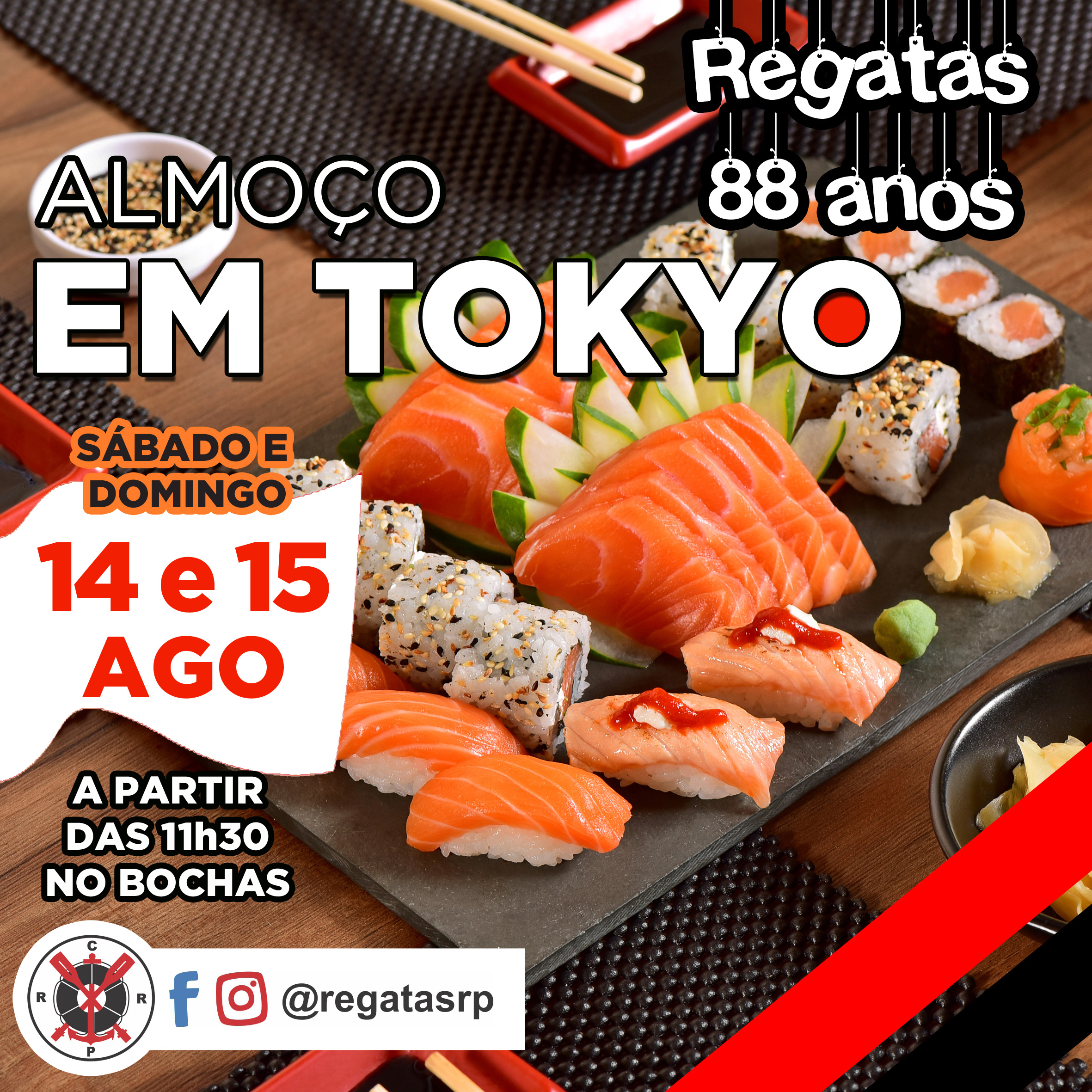 Almoço em TOKYO – 14 e 15/08