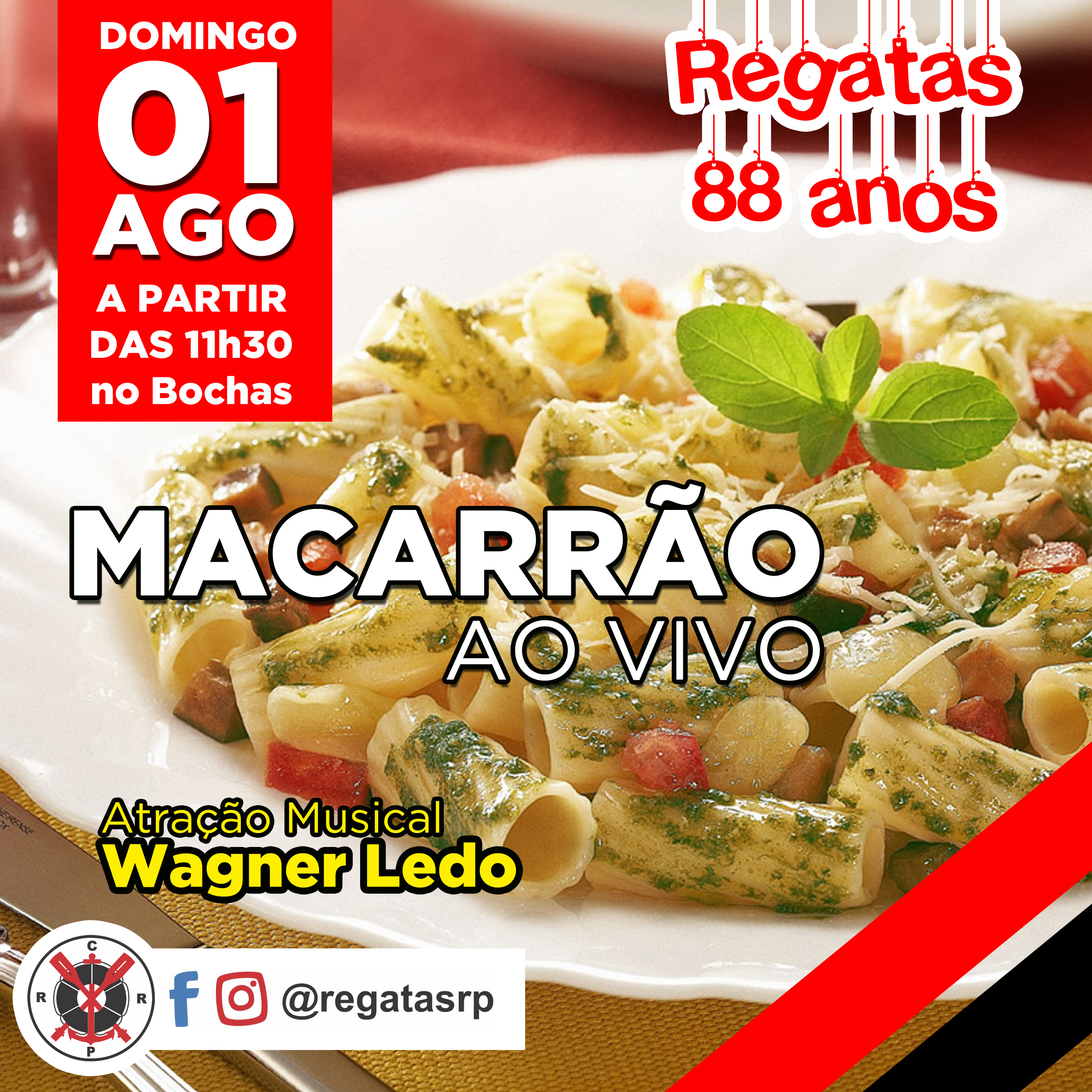 Macarrão ao vivo – 01/08