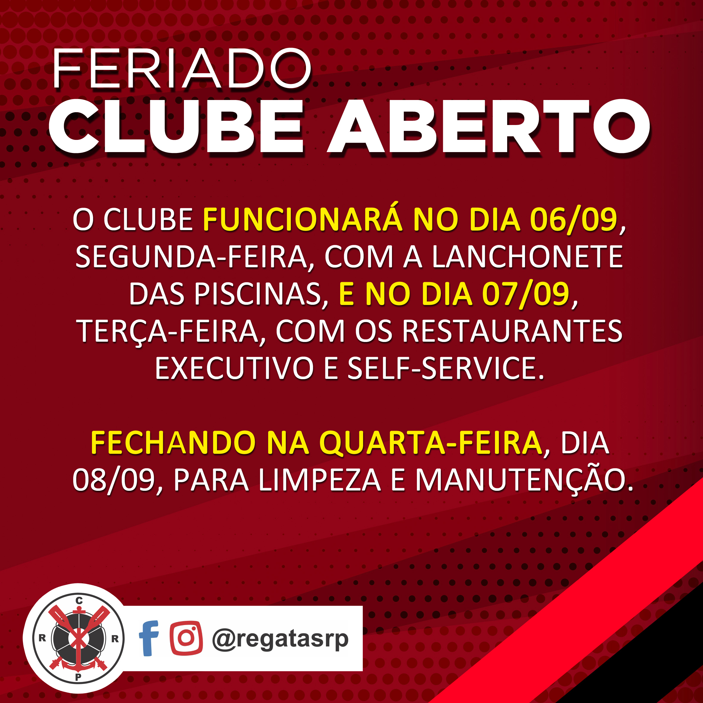 CLUBE ABERTO – 06 E 07/09