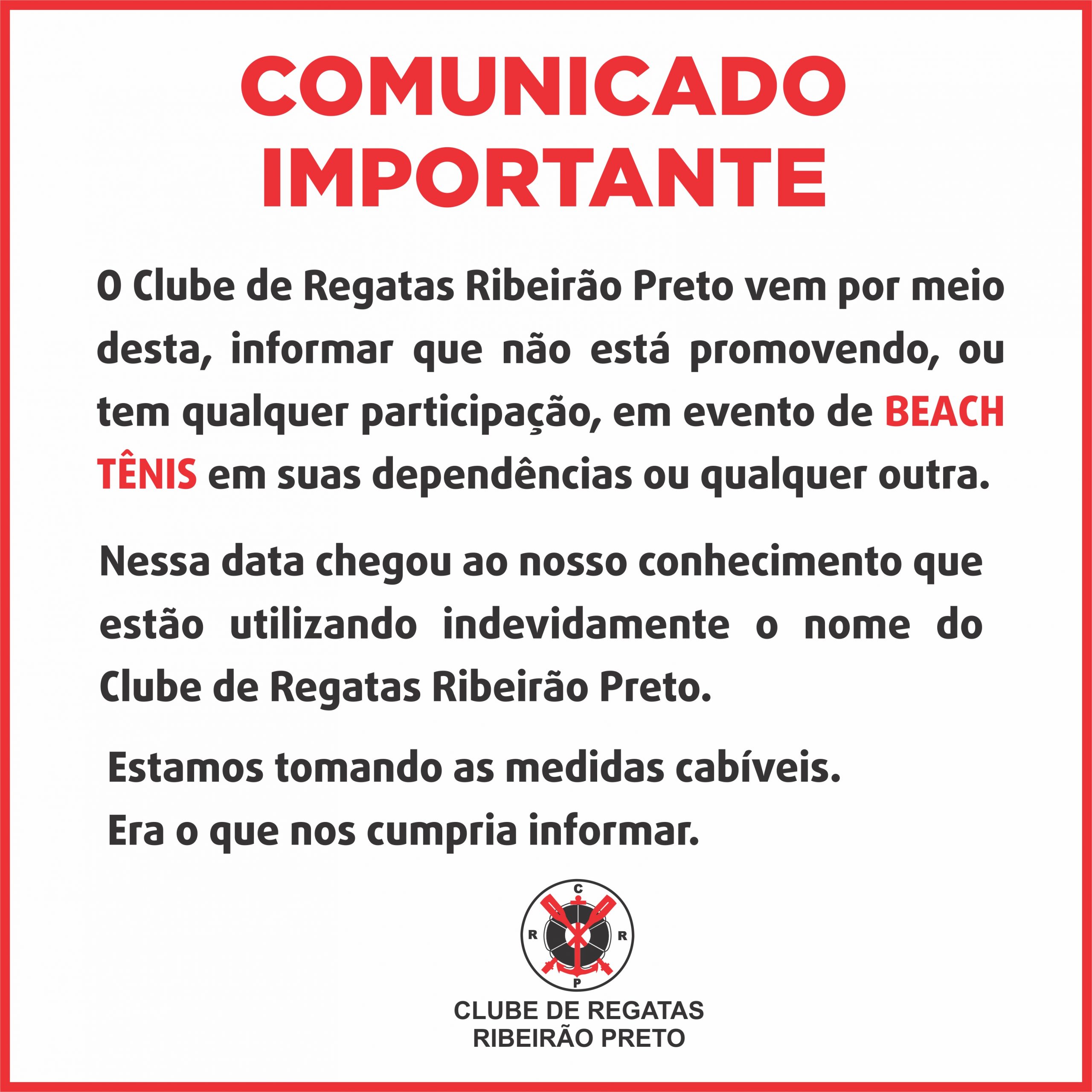 COMUNICADO IMPORTANTE – 28/12/2021
