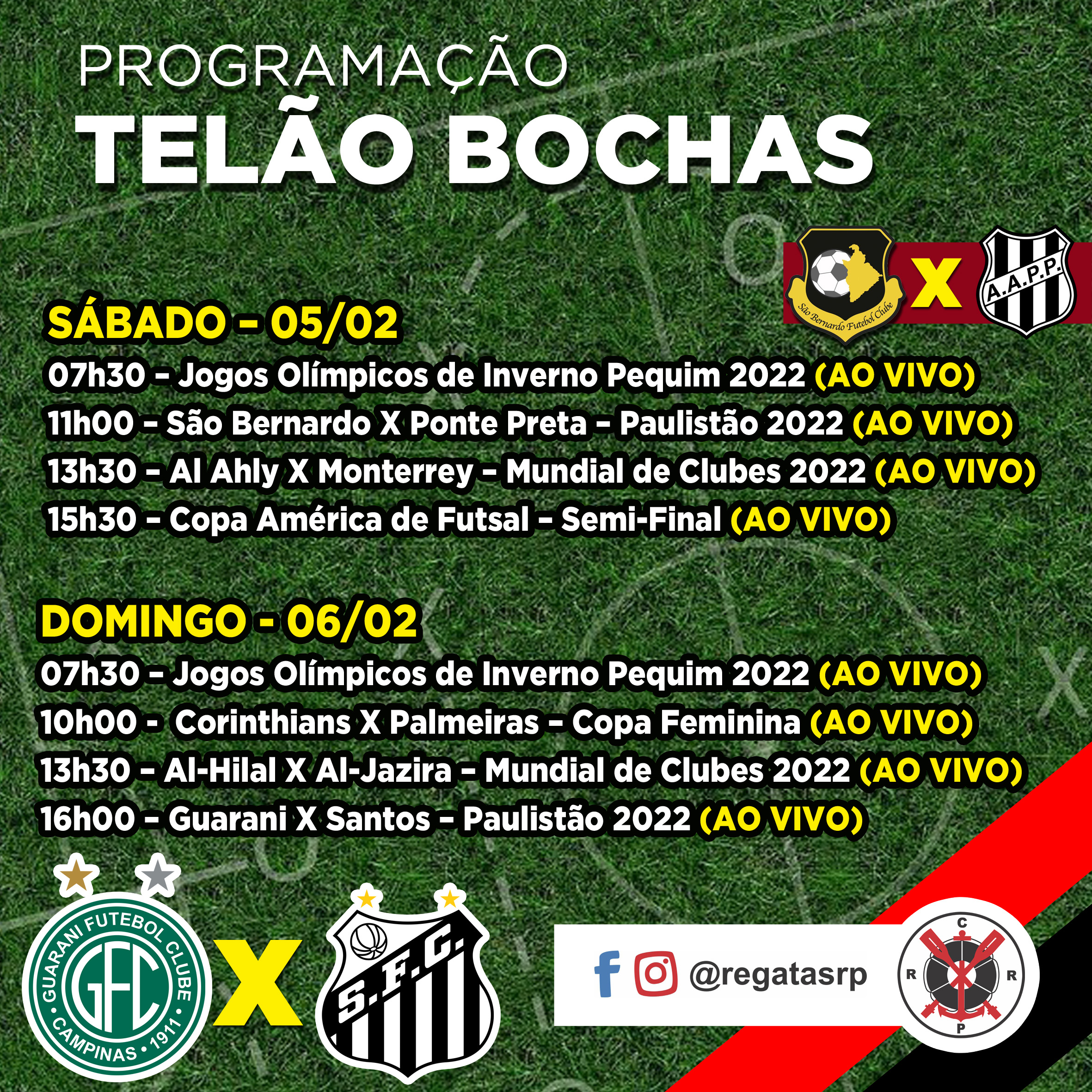 Programação Telão