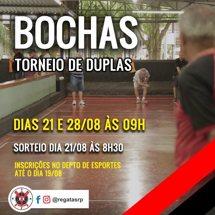 Torneio de Bochas (21 e 28/08)