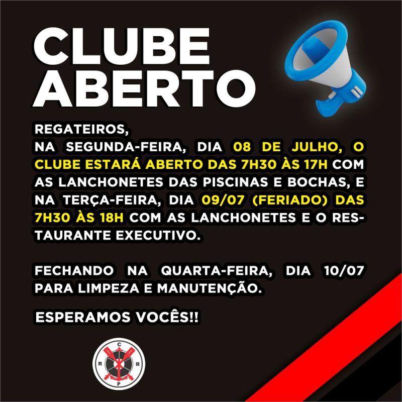 Clube Aberto – 09/07
