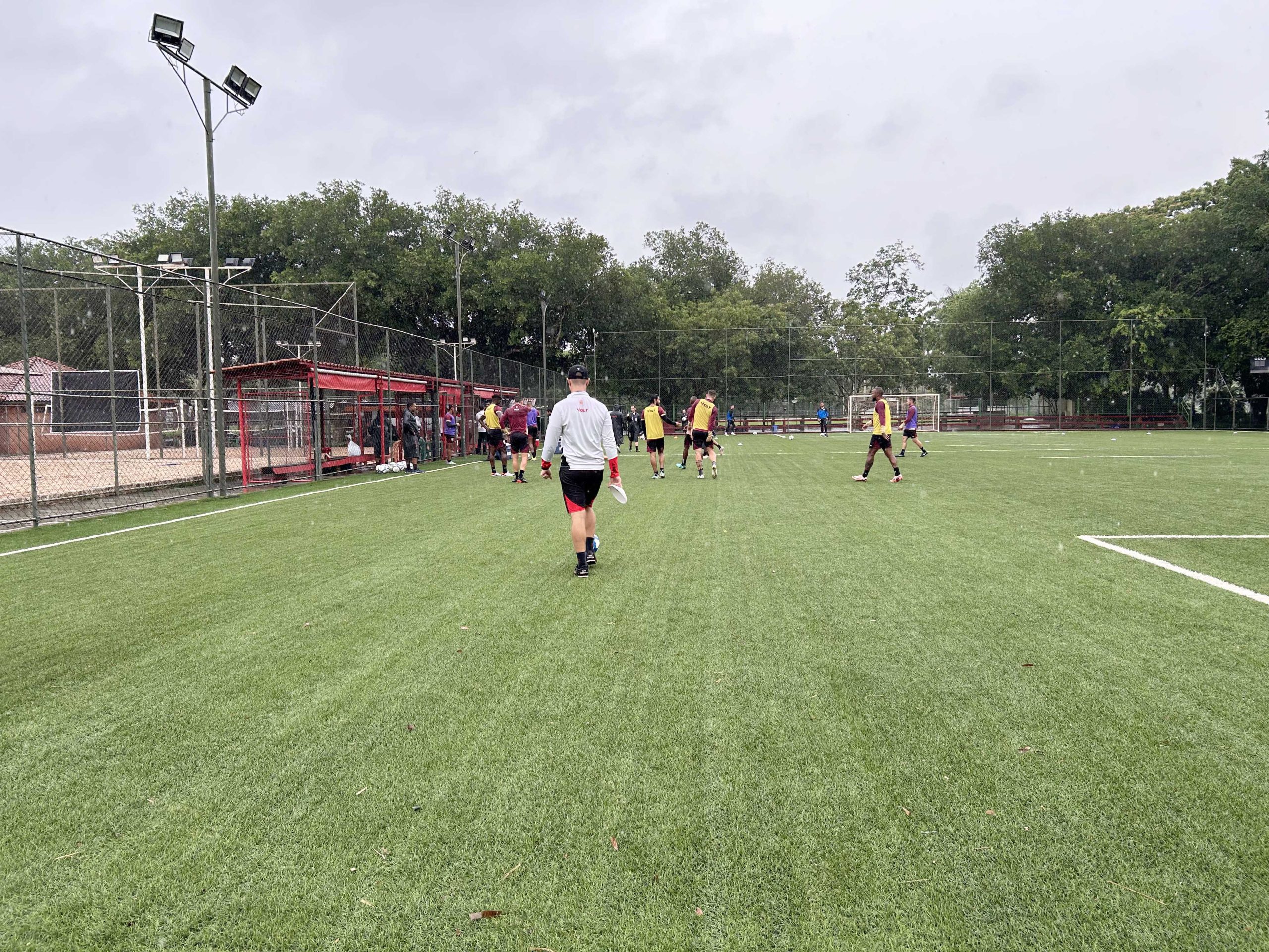 Treino do Botafogo Futebol SA no Clube de Regatas